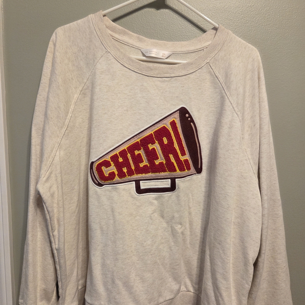 LC Lauren Conrad White Sweatshirt